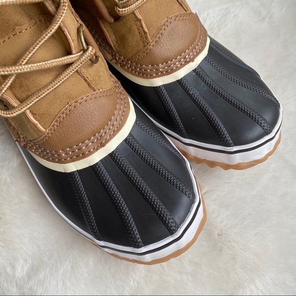 👢 JBU BY JAMBU TAN BLACK FAUX FUR LEATHER WATERPROOF TALL BOOTS! - Picture 7 of 16